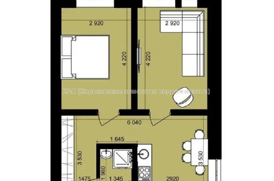 Продам квартиру, Героев Харькова просп. , 2  ком., 44 м², без внутренних работ 