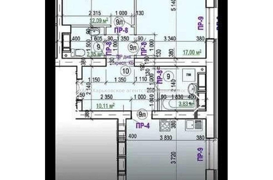 Продам квартиру, Валентиновская ул. , 2 кім., 62 м², без внутренних работ 