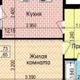 Продам квартиру, Льва Ландау просп. , 1 кім., 42.70 м², без внутренних работ 