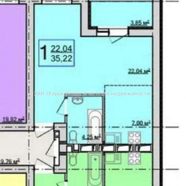 Продам квартиру, Барабашова академика ул. , 1  ком., 36 м², капитальный ремонт  - фото 2 Продам квартиру, Барабашова академика ул. , 1  ком., 36 м², капитальный ремонт