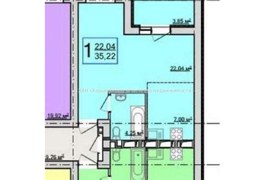 Продам квартиру, Барабашова академика ул. , 1 кім., 36 м², капитальный ремонт 