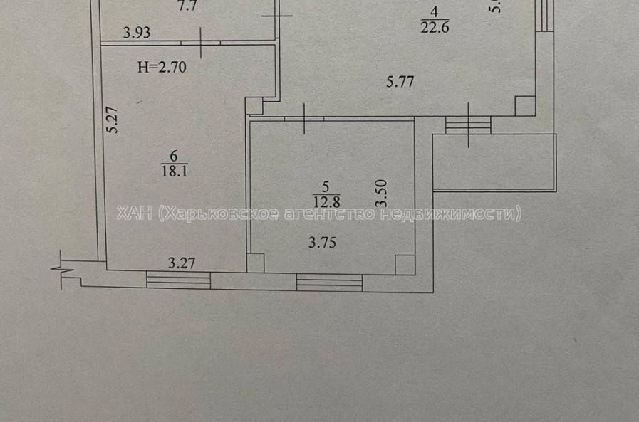 Продам квартиру, Зерновая ул. , 2  ком., 69 м², частичный ремонт 