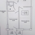 Продам квартиру, Победы просп. , 2  ком., 52.60 м², без внутренних работ 