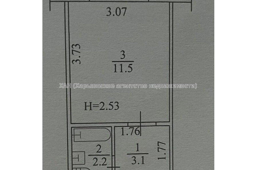 Продам квартиру, Каркача Ивана бульв. , 1  ком., 20 м², капитальный ремонт 