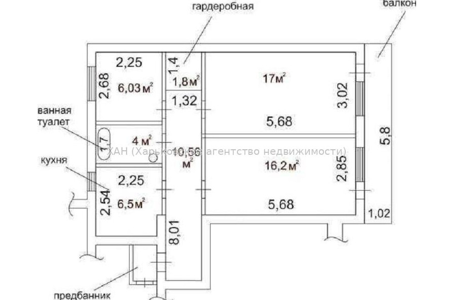 Продам квартиру, Культуры ул. , 3 кім., 65 м², советский ремонт 