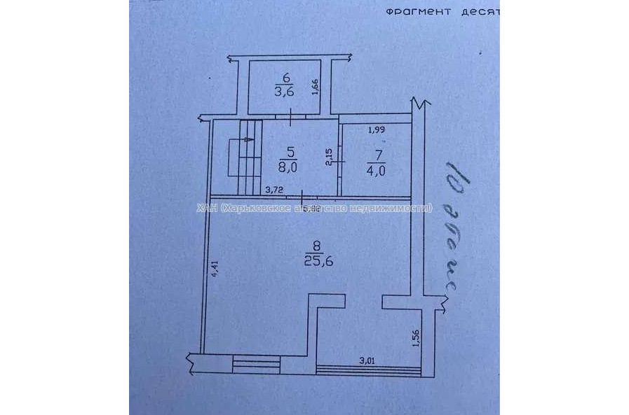 Продам квартиру, Лосевский пер. , 3 кім., 77 м², без ремонта 