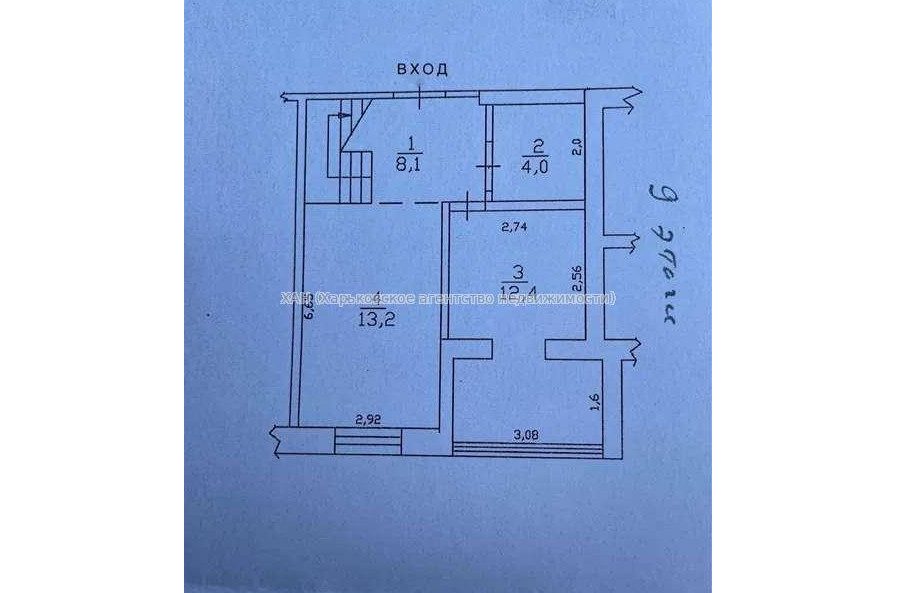 Продам квартиру, Лосевский пер. , 3 кім., 77 м², без ремонта 