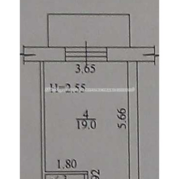 Продам квартиру, Аэрокосмический пр. , 1 кім., 22 м², косметический ремонт 