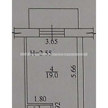Продам квартиру, Аэрокосмический пр. , 1 кім., 22 м², косметический ремонт 