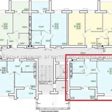 Продам квартиру, Победы просп. , 1 кім., 48 м², без внутренних работ 