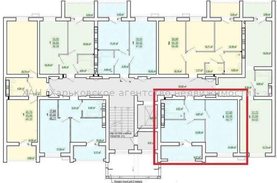 Продам квартиру, Победы просп. , 1 кім., 48 м², без внутренних работ 