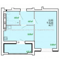 Продам квартиру, Победы просп. , 1 кім., 48 м², без внутренних работ 