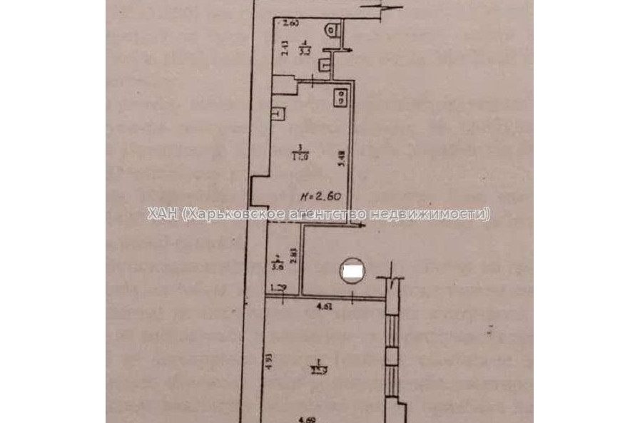 Продам квартиру, Рымарская ул. , 1  ком., 49 м², без ремонта 