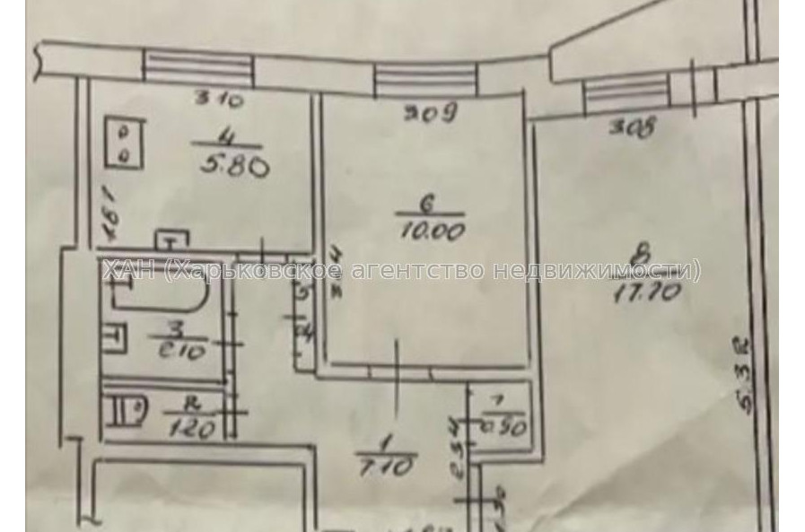 Продам квартиру, Победы просп. , 2 кім., 46 м², косметический ремонт 