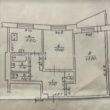Продам квартиру, Победы просп. , 2  ком., 46 м², косметический ремонт 
