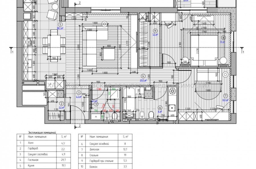 Продам квартиру, Дмитрия Антоненко ул. , 3 кім., 110 м², авторский дизайн 