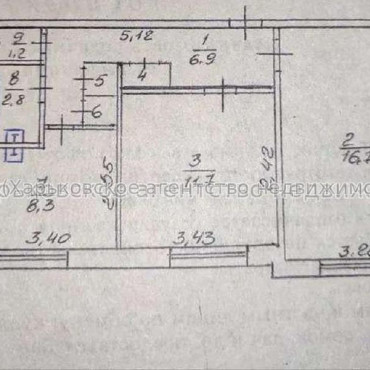 Продам квартиру, Волонтерская ул. , 2  ком., 50 м², капитальный ремонт 