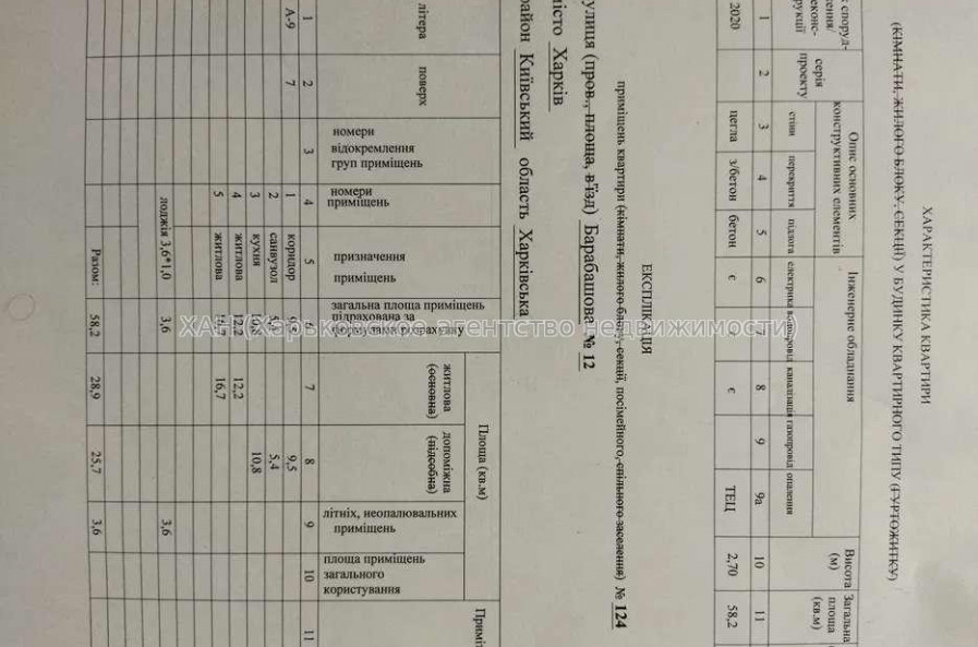 Продам квартиру, Барабашова академика ул. , 3 кім., 58.20 м², без отделочных работ 