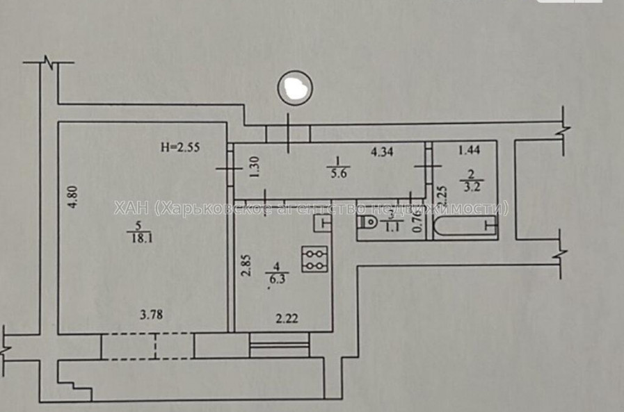 Продам квартиру, Героев Харькова просп. , 1  ком., 39 м², косметический ремонт 