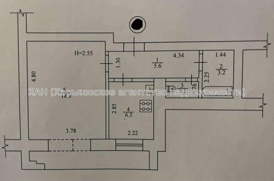 Продам квартиру, Героев Харькова просп. , 1  ком., 39 м², косметический ремонт 