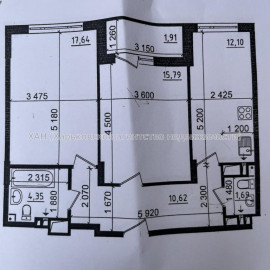 Продам квартиру, Льва Ландау просп. , 2  ком., 64 м², без внутренних работ