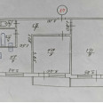 Продам квартиру, Сергеевская ул. , 2 кім., 54 м², косметический ремонт 