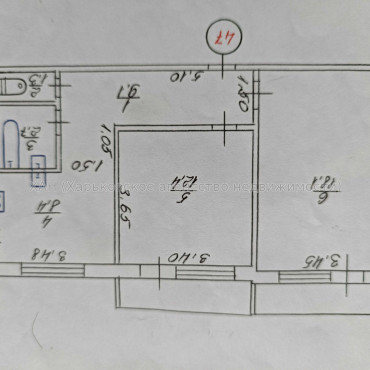 Продам квартиру, Сергеевская ул. , 2 кім., 54 м², косметический ремонт 