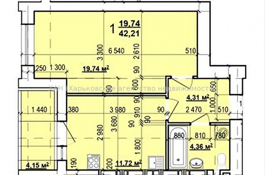 Здам квартиру, Героев Харькова просп. , 1 кім., 43 м², евроремонт 