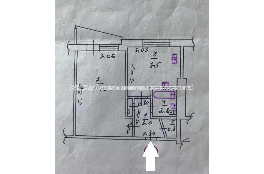 Продам квартиру, Валентиновская ул. , 1  ком., 33 м², косметический ремонт 