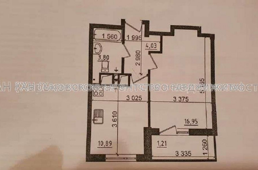 Продам квартиру, Льва Ландау просп. , 1 кім., 38 м², без внутренних работ 