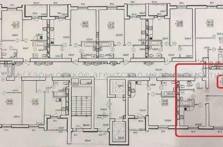 Продам квартиру, Полтавский Шлях ул. , 2  ком., 53 м², без внутренних работ 