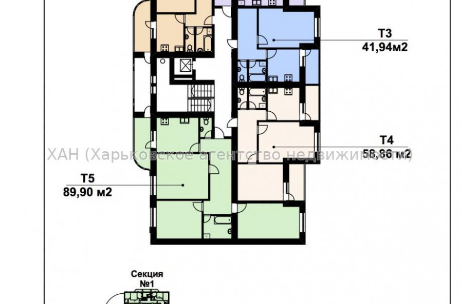 Продам квартиру, Гарнизонная ул. , 3 кім., 89.90 м², без внутренних работ 