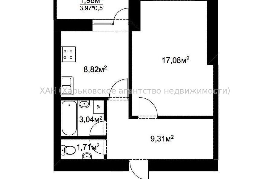Продам квартиру, Куряжская ул. , 1  ком., 43 м², капитальный ремонт 