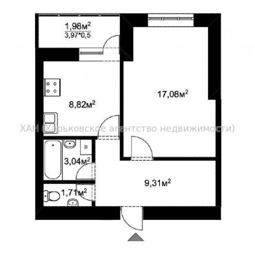 Продам квартиру, Куряжская ул. , 1  ком., 43 м², капитальный ремонт  - фото 6 Продам квартиру, Куряжская ул. , 1  ком., 43 м², капитальный ремонт