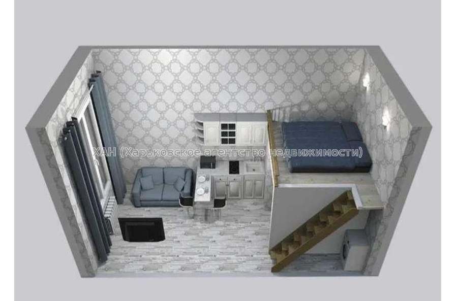 Продам квартиру, Веселая ул. , 1 кім., 20 м², без внутренних работ 