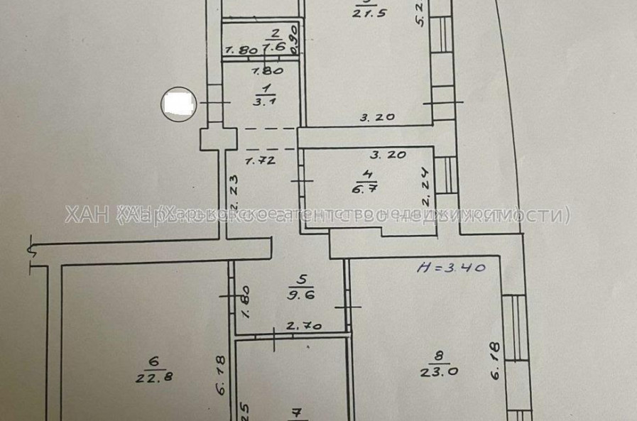 Продам квартиру, Евгения Енина ул. , 3 кім., 103 м², капитальный ремонт 