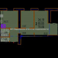 Продам квартиру, Шекспира пер. , 2 кім., 70 м², без внутренних работ 