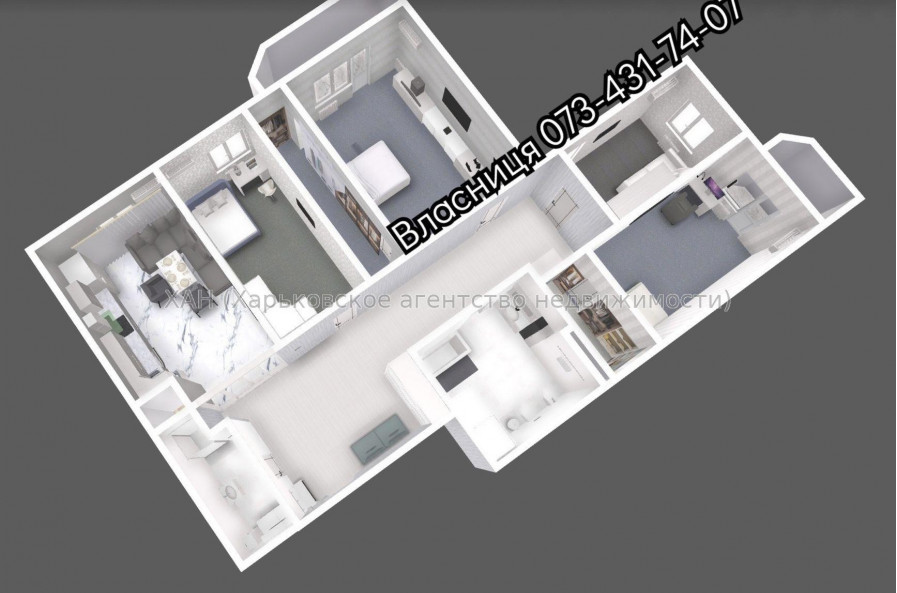 Продам квартиру, Науки просп. , 4 кім., 162 м², без внутренних работ 