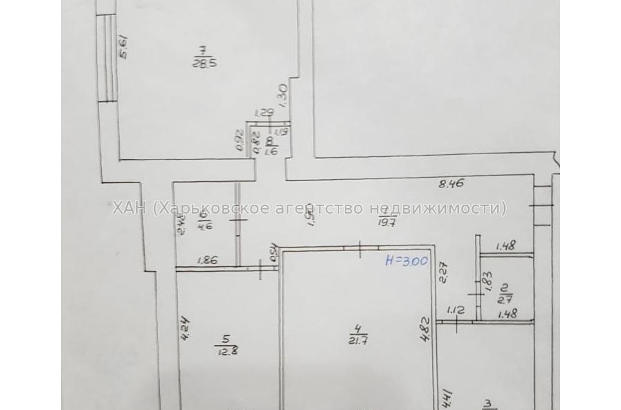 Продам квартиру, Победы просп. , 3  ком., 112.50 м², капитальный ремонт 