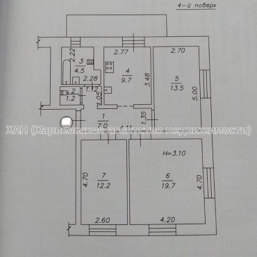 Продам квартиру, Аэрофлотская ул. , 3 кім., 75 м², косметический ремонт 