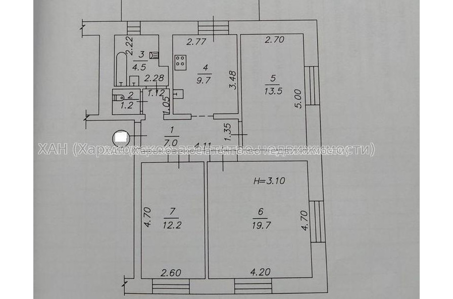 Продам квартиру, Антонова ул. , 3 кім., 75 м², косметический ремонт 