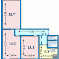 Продам квартиру, Зубарева Александра ул. , 3  ком., 63 м², советский ремонт 