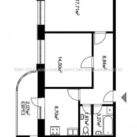 Продам квартиру, Куряжанская ул. , 2  ком., 56 м², без внутренних работ