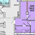 Продам квартиру, Качановская ул. , 1 кім., 49 м², без внутренних работ 