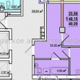 Продам квартиру, Качановская ул. , 1  ком., 49 м², без внутренних работ 