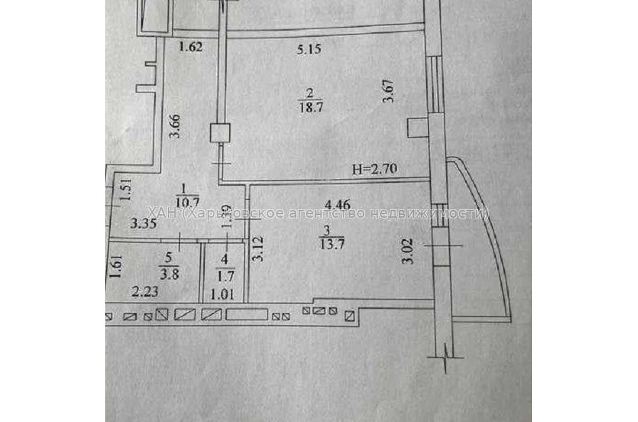 Продам квартиру, Качановская ул. , 1 кім., 49 м², без внутренних работ 