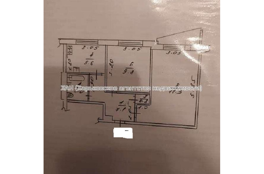 Продам квартиру, Салтовское шоссе , 2 кім., 45 м², косметический ремонт 