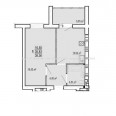 Продам квартиру, Победы просп. , 1 кім., 38 м², без внутренних работ 