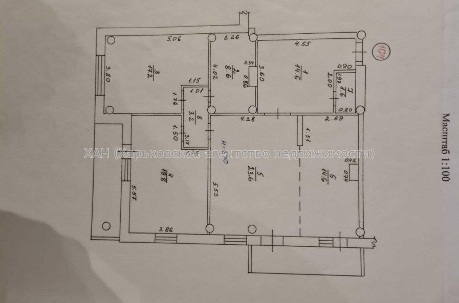Продам квартиру, Белогорская ул. , 3  ком., 107 м², без отделочных работ 