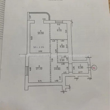 Продам квартиру, Яны Червоной ул. , 2 кім., 79 м², без внутренних работ 